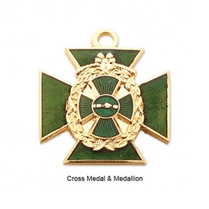 <strong>Cheap</strong> Custom 3D Crossed Sword Metal Award Medallion - Product Image 3