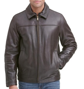 Veste de moto contemporaine de style motard à fond ouvert Veste de mode en cuir véritable confortable et imperméable - Product Image 3