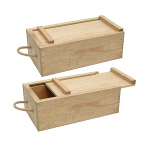 Boîte à bagues en bois décorative élégante à motif rectangle avec logo personnalisé Belle forme pour la décoration de la maison et le stockage de bijoux - Product Image 2