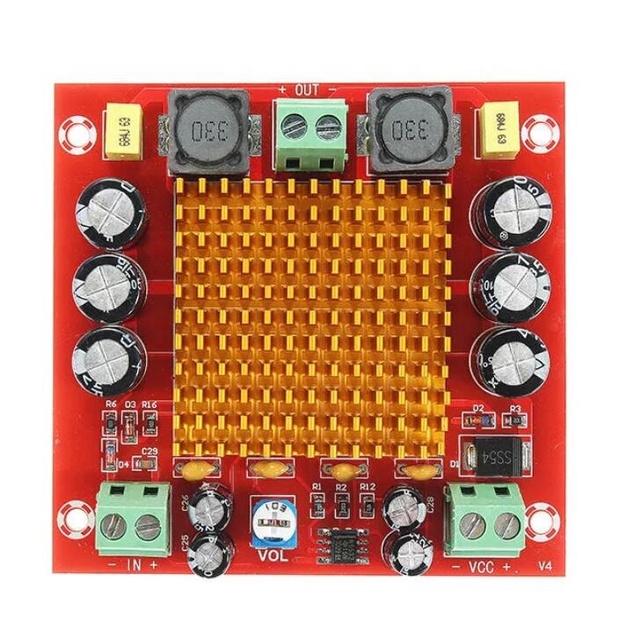 Taidacent DC 12V 24V 150W Filter Free Class D TPA3116DA TPA3116 D2 Mono Channel Digital Power Audio Amplifier Amp Board