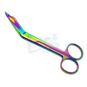 Ciseaux chirurgicaux vétérinaires émoussés réutilisables de forme incurvée Instrument d'exploitation de soins infirmiers hospitaliers pour les soins vétérinaires - Product Image 3