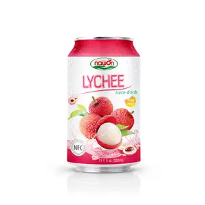 11.1 fl oz NFC NAWON Canned Lychee Juice drink with pulp lychee juice chin chin