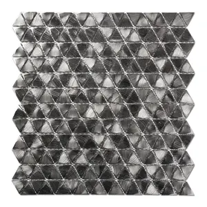 Soulcrafts 3D三角形金属铝马赛克墙面瓷砖