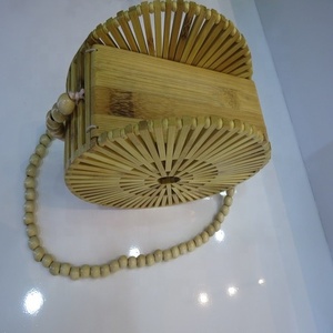 เวียดนามไม้ไผ่ธรรมชาติสีกระเป๋าที่มีภาพวาดตกแต่ง - Product Image 2