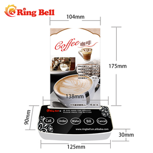 Không dây Nút Gọi Bồi Bàn Hệ Thống Cafe Dịch Vụ Phân Trang Đẩy Nút Gọi - Product Image 4