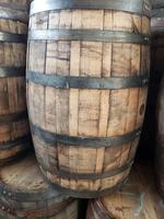 Fût en chêne blanc d'occasion de 200 L pour le vieillissement du vin et de la bière, origine MX La Casa Del Barril 900x600mm