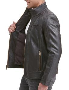 แจ๊กเก็ตหนังแท้สไตล์นักขี่มอเตอร์ไซค์เสื้อแจ็กเก็ตมอเตอร์ไซค์มีสไตล์และทนทานมีสไตล์คลาสสิก - Product Image 4
