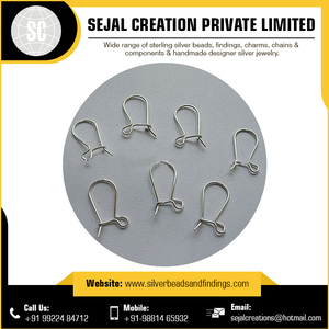 Diseño de moda Hallazgos de joyería Componentes Listo Stock 925 Gancho para pendientes de plata esterlina/Alambre para pendientes de plata al por mayor - Product Image 6