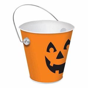 GALVANIZED CHALKBOARD <b>HALLOWEEN</b> BUCKET FESTIVAL <b>DECORATIVE</b> BUCKET MODERN INDOOR & <b>OUTDOOR</b> BUCKET - Product Image 2