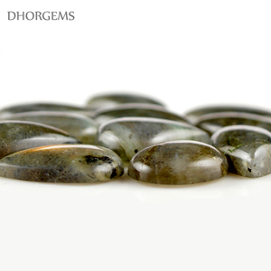 Orange labradorite pierres précieuses d'or labradorite pierres précieuses de cabochon de feu pierres précieuses cabochon larme labradorite pierre - Product Image 2