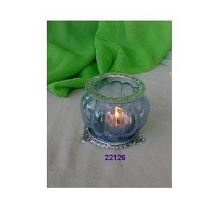 Half Crackle <b>Tea</b> <b>Light</b> Votive for Home Decoration Gift <b>Candle</b> Votive Mosaic Lamp - Product Image 1
