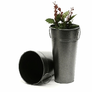 Couleur marron fait à la main cuivre fleur seau maison jardin décoratif fleur planteur poudre enduit Design Unique fleur porte-plante - Product Image 5