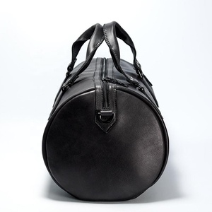 Sac de voyage Durable avec compartiment à chaussures, sac de sport de Gym en soie imprimée noire OEM, cadre doré, Logo, emballage en argent CLR-0039 - Product Image 3