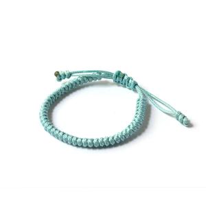 <b>Light</b> blue Lucky knot bracelet Beach Bracelet <b>Rope</b> bracelet Handmade Happiness - Product Image 1