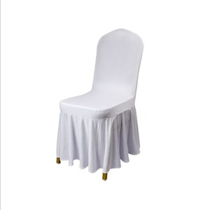 300318 Hotel estiramiento poliéster <span class=keywords><strong>sol</strong></span> falda silla cubierta banquete de bodas junto playa oro barato - Product Image 1