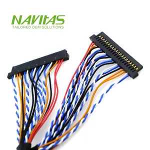OEM JAE FI-S20S 20pos 1.25 mm Pitch Connector With 1571 Custom Wire Harness Assembly