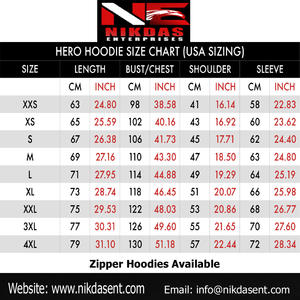 Sudadera con capucha y cremallera para hombre, prenda deportiva masculina de alta calidad con diseño de ustom, disponible en color negro - Product Image 4