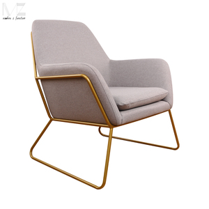 Mobili moderni per soggiorno poltrone per il tempo libero dorate tappezzeria in velluto <span class=keywords><strong>poltrona</strong></span> di design con <span class=keywords><strong>gambe</strong></span> in metallo - Product Image 1