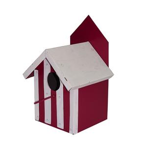 บ้านนกทรงกระท่อมหลากสีสัน ตกแต่งสวยงาม ขายดีที่สุด สำหรับให้อาหารนก - Product Image 2