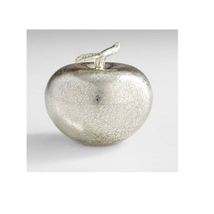 Sculpture en métal coulé en aluminium en forme de pomme Artisanat en métal Accessoires de cadeaux et de promotion de table d'ARC Export Prix le plus bas - Product Image 1