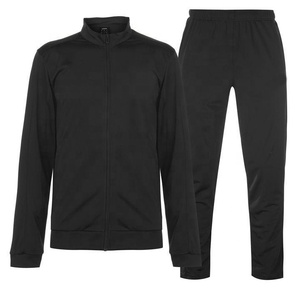 สีดำเรียบง่ายขายส่งคุณภาพสูง100% โพลีเอสเตอร์ผู้ชาย Tracksuit - Product Image 1