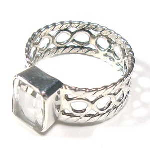 Bague en cristal de Quartz naturel, bijoux en argent Sterling 925, livraison gratuite - Product Image 6