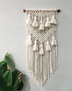 Décoration murale en macramé de grande taille pour la maison, style bohème, tissée, 100% coton biologique, pour améliorer votre espace - Product Image 5