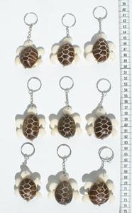 พวงกุญแจเต่าทะเลพวงกุญแจรูปสัตว์สัตว์เลื้อยคลานแกะสลักน่ารักงานฝีมือพวงกุญแจรูปสัตว์ทำด้วยมือในเอกวาดอร์ - Product Image 2