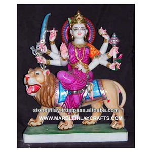 Marble Durga Statue - Product Image 1
