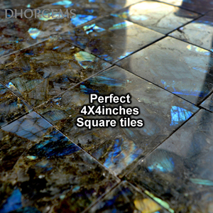Labradorite Gemstone Tile Labradorite Granite Tile Labradorite Slab Tile Semi Precious Gemstone Slab - Product Image 4