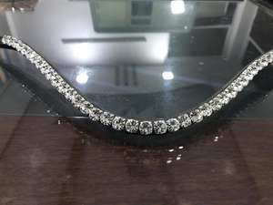 Banda para la Frente de Caballo de Cristal de 8 mm de Primera Calidad, Hecha con Cuero DD de Alta Calidad, Duradera y Elegante - Product Image 4