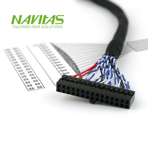 Cable de Señal LVDS Personalizado OEM con Conector Hembra IDC y Arnés de Cables Multifilar - Product Image 2