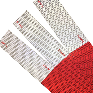 NTC 5807 Cinta reflectiva rojo blanco para tráfico vehículos de camión dot c2 reflectante de demarcación vehicular conspicuity - Product Image 3
