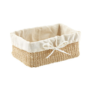 Panier en jacinthe d'eau fait à la main bac de rangement décoratif écologique naturel léger et durable organisateur de cuisine - Product Image 3