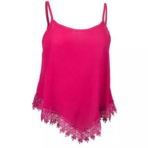 Nueva Llegada, Camiseta de Tirantes Informal de Verano para Mujer, de Jersey Sólido, con Encaje, Elástica, de Punto, Mezcla de Algodón y Elastano, Antibolitas, de Secado Rápido, Bangladesh - Product Image 1