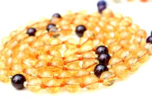 ลูกปัดจักระมาลา108ทำด้วยมือคริสตัลซิทรินสำหรับชาวพุทธศิลปินอินเดียปาร์ตี้โกเมนเพชรของขวัญไข่มุกพลอยสีม่วง - Product Image 5