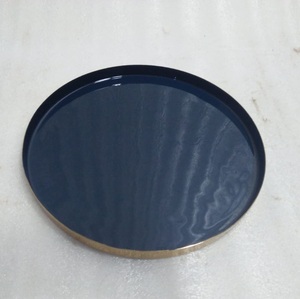 Plateau en émail multicolore 4 en 1, Design japonais, décoration ronde en métal, 4 couleurs, pour mariage/service, offre spéciale - Product Image 3