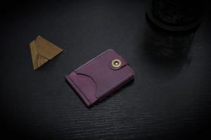 Cowhide Leather Short Cover Money Clip & Credit <b>Card</b> <b>Wallet</b> Waterproof Durable Personalized Leather <b>Wallet</b> DPL-0009 - Product Image 5