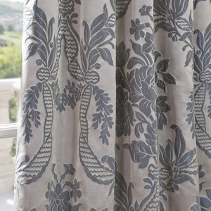 Il campione libero jacquard di <span class=keywords><strong>lino</strong></span> hotel <span class=keywords><strong>grigio</strong></span> tenda di mancanza di corrente di tacchino - Product Image 4