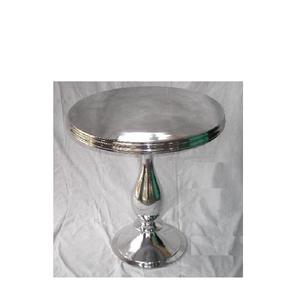 Mesa de aluminio fundido, base redonda y superior en pulido de espejo, también disponible en esterilla - Product Image 4