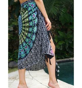 Boho Designer Women's Wear Rayon/ Cotton Trending Printed <b>Sarong</b> Pareo - Product Image 2