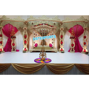 Mantel de madera tradicional de Gujrati para boda, estilo abierto, para matrimonio, indio, Maharaja - Product Image 1