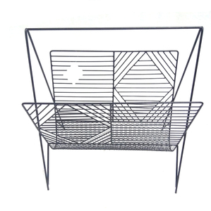 Porte-revues en maille de laiton Antique, support pour magazines, en métal - Product Image 4