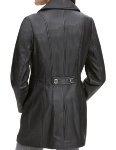 Chaqueta de moto de cuero de piel de oveja de otoño para mujer con estilo, Tops con cremallera de talla grande, ropa de abrigo de moda para mujer, venta al por mayor - Product Image 6