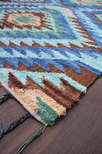 Antolia Alfombra de algodón Kilim hecha a mano Novedad Estilo persa Rectángulo marroquí Tejido plano Lavable Toda la temporada Hogar Oficina Comedor - Product Image 3