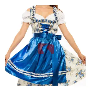 Trang Phục Dirndl Truyền Thống Đức Áo Bavaria Trang Phục Hầu Gái Bia Lễ Hội Tháng Mười Trang Phục Halloween Trang Phục Thường Ngày Trang Phục Mùa Hè Mini