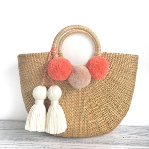 Hot trend 2019 water hyacinth bag wholesale woman handbag water hyacinth bag thailand