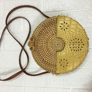 New Style Round Rattan Bag From Vietnam - Product Image 5