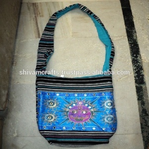 Bolsos de hombro de moda india, bolsos de hombro de retazos, bolso cruzado, bolso de hombro, bolsos de algodón, bolsos Boho con bordado de elefante - Product Image 5