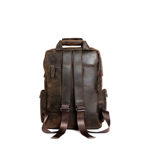 Caballo loco de cuero genuino de los hombres 14 Portátil Bolsa de ordenador portátil de cuero mochila bolso bueno Odm 3506 - Product Image 4